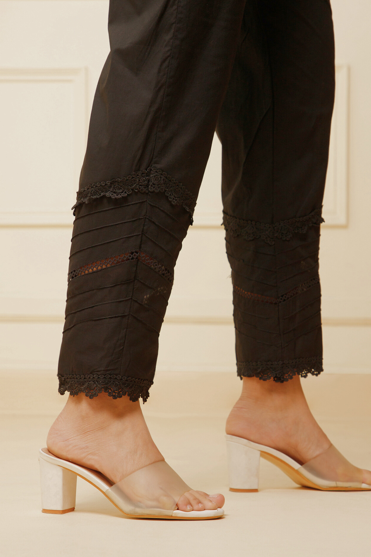 Black Lacey Pants